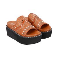 Sandalia Mujer Camel Lari