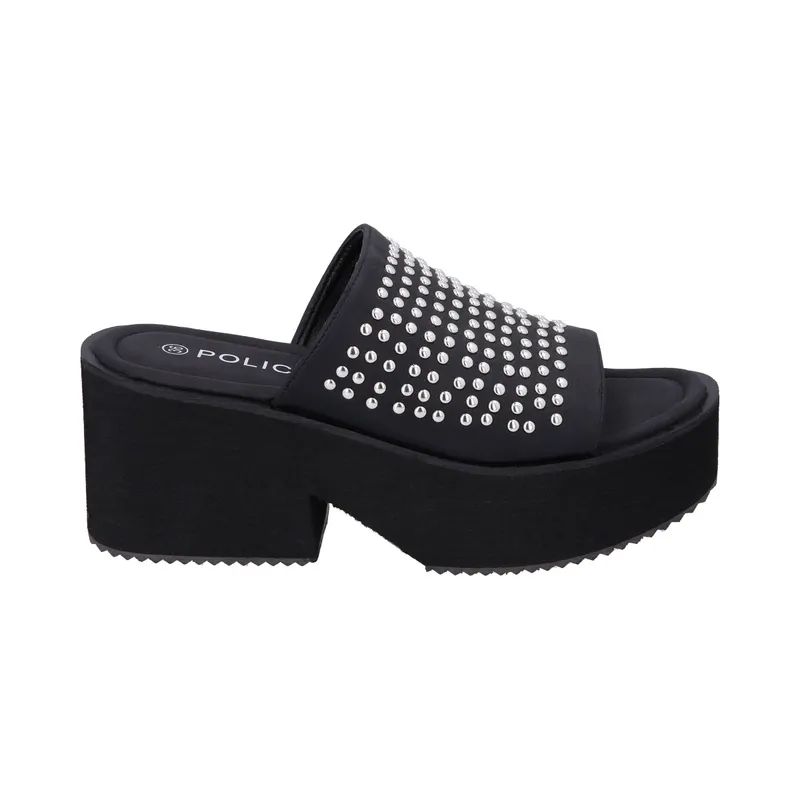 POLICE - Sandalia Mujer Negro Fast Police