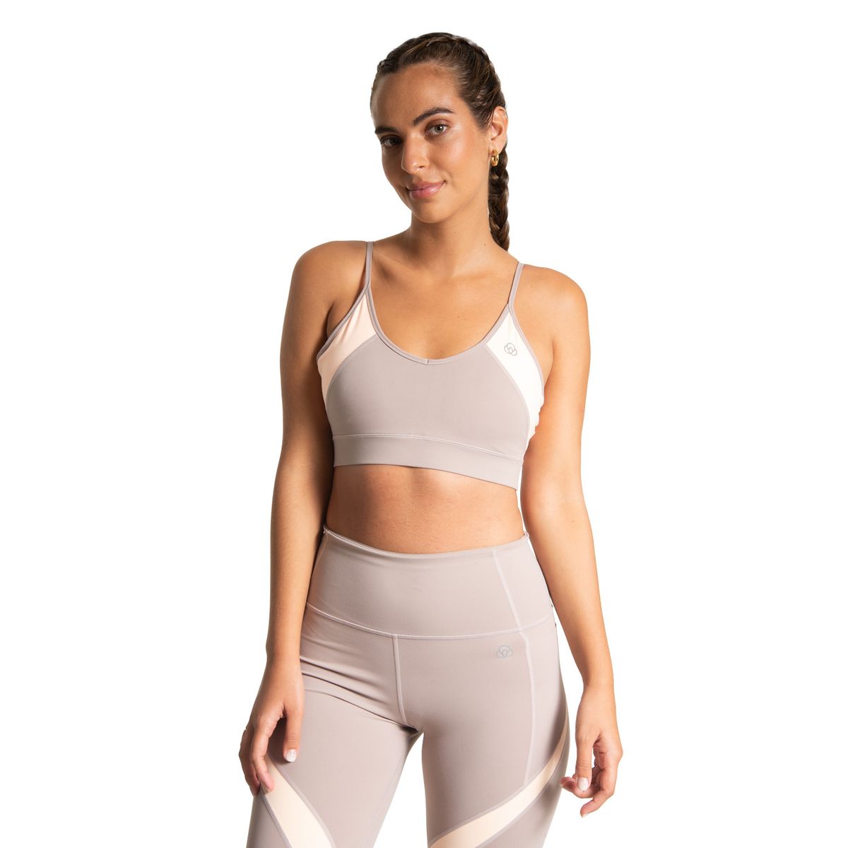 BSOUL - Peto Mujer Logo Sport Bra Café Claro BSOUL