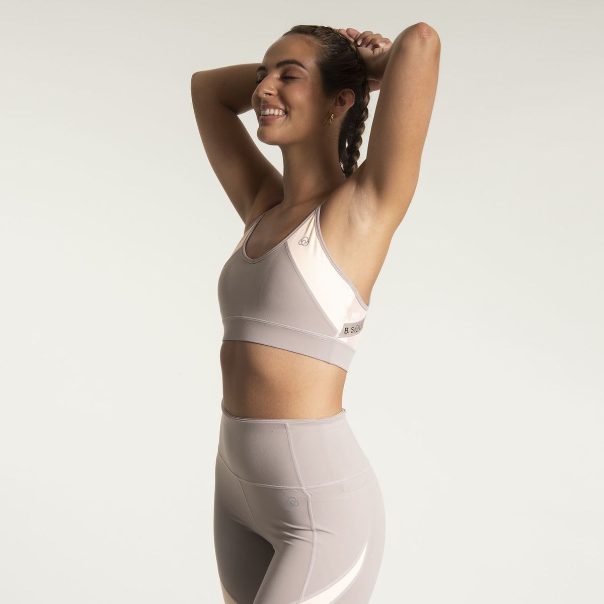 BSOUL - Peto Mujer Logo Sport Bra Café Claro BSOUL
