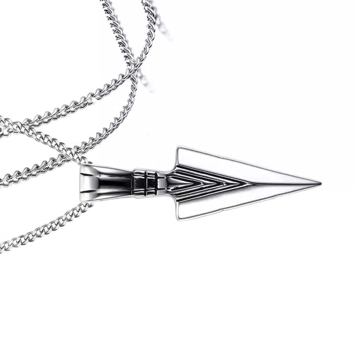 GENERICO - Collar Colgante Amuleto En Punta Flecha Estilo Vikingo