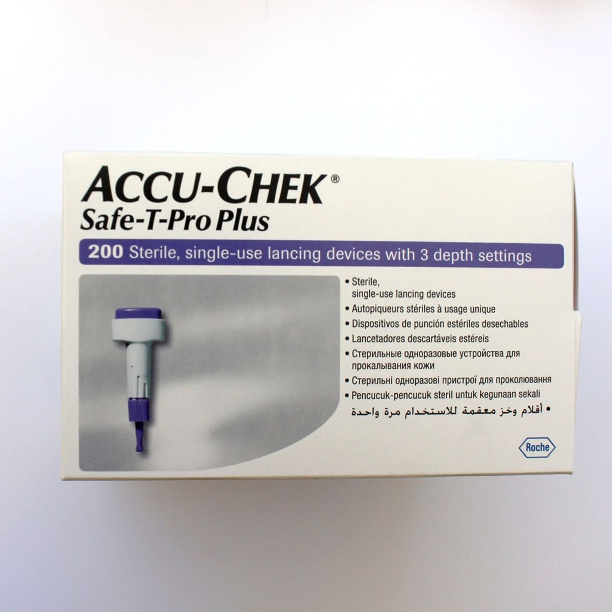 ROCHE - Lancetas Accu-Chek® Safe T Pro Plus 200 Un