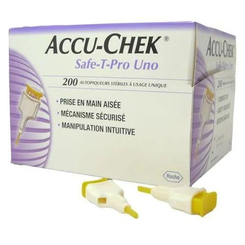 Lancetas Accu-chek Safe-t-pro Uno 200 Unidades