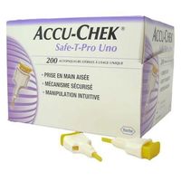 Lancetas Accu-chek® Safe-t-pro Uno 200 Unidades