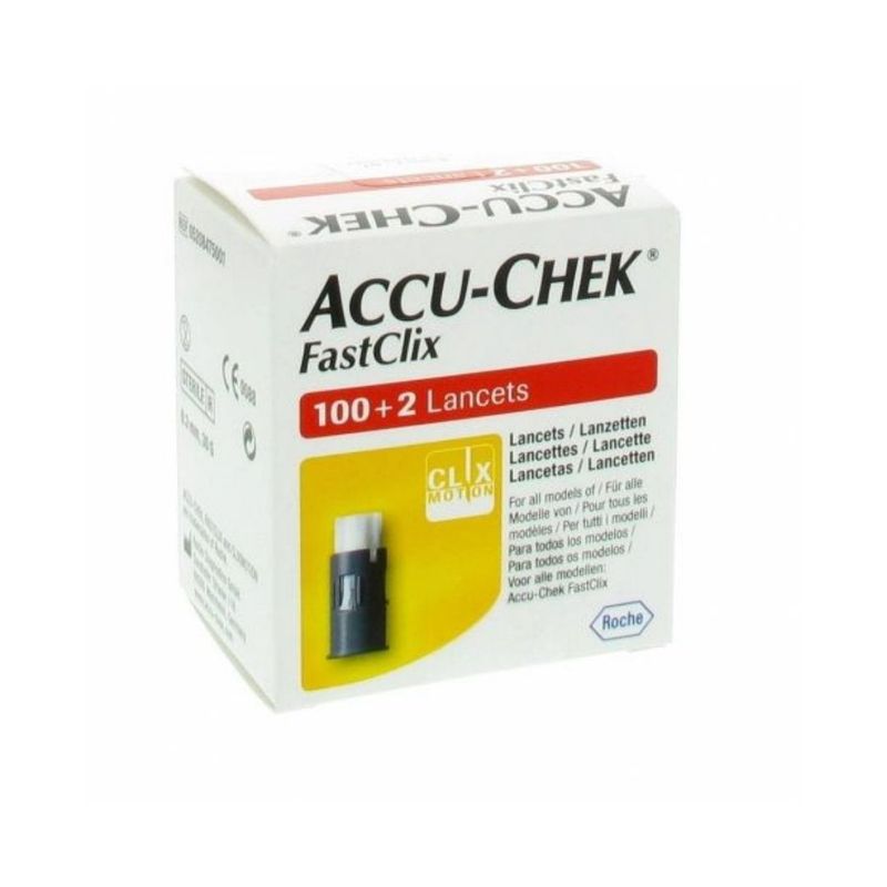 ACCU CHEK - Lancetas Accu-Chek®Fastclix 102 unidades (Para Performa Nano y Guide)