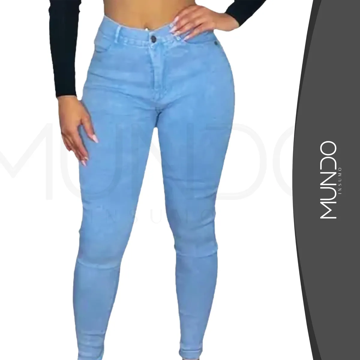 GENERICO - Pantalón Leggins Japeados Tipo Jeans Elástico De Mujer colores…