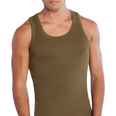 TAIS - Camiseta Algodón Musculosa Verde Militar