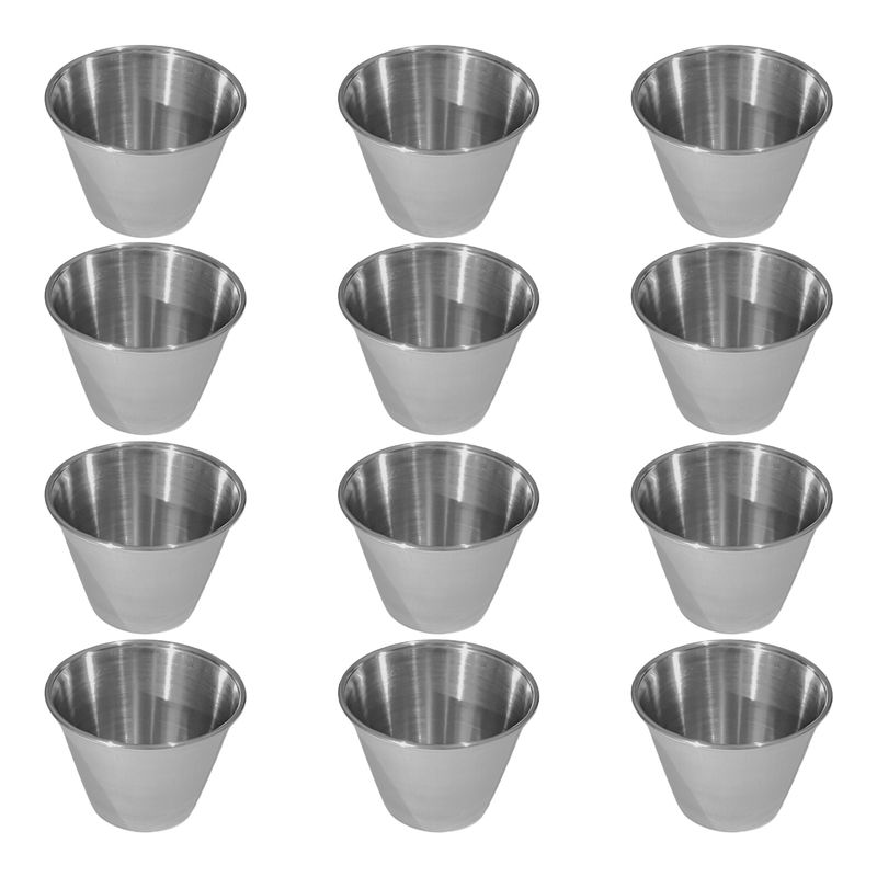 ILKO - set de 12 pocillo salseros acero inoxidable 75ml