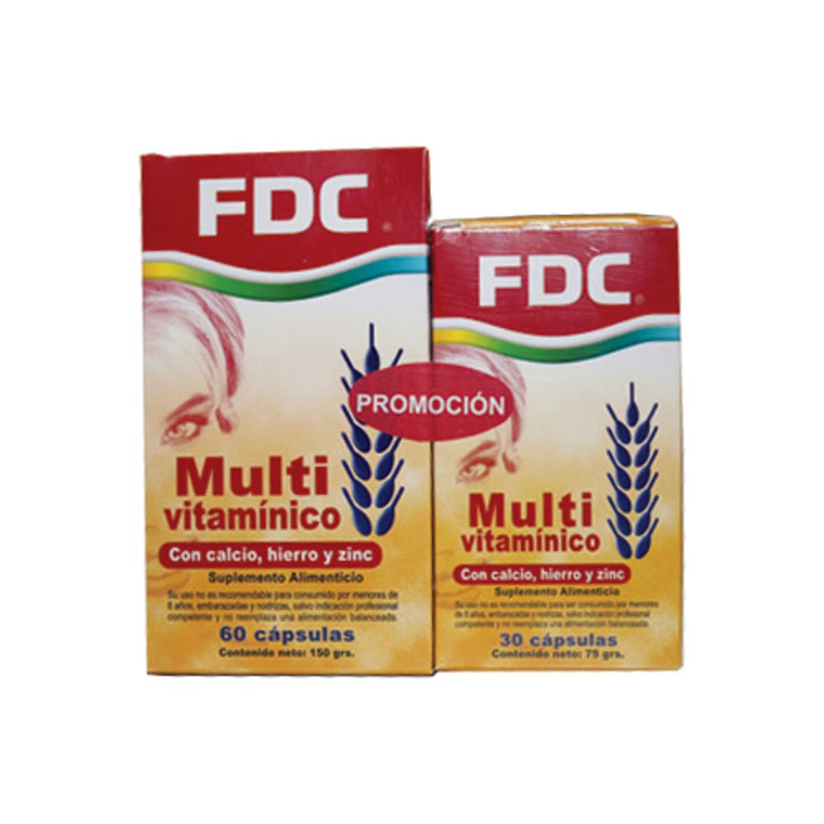FDC - Pack muivitamínico ca+fe+zinc x30 y x60