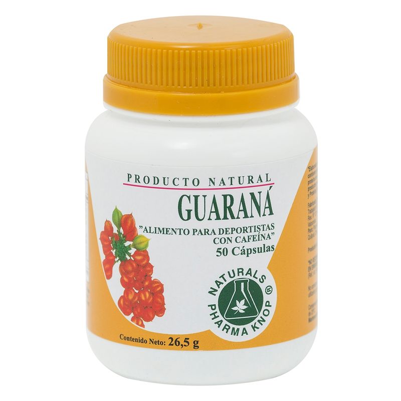 KNOP - Guarana 430 mg x 50 Cápsulas - Pharma Knop