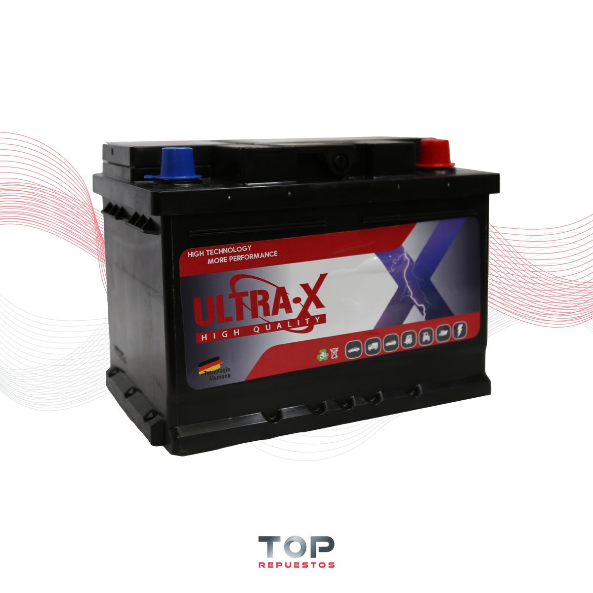 GENERICO - Bateria Ultra-x 55a 330cca Borne Std Derecho Qs-55457-lite-b