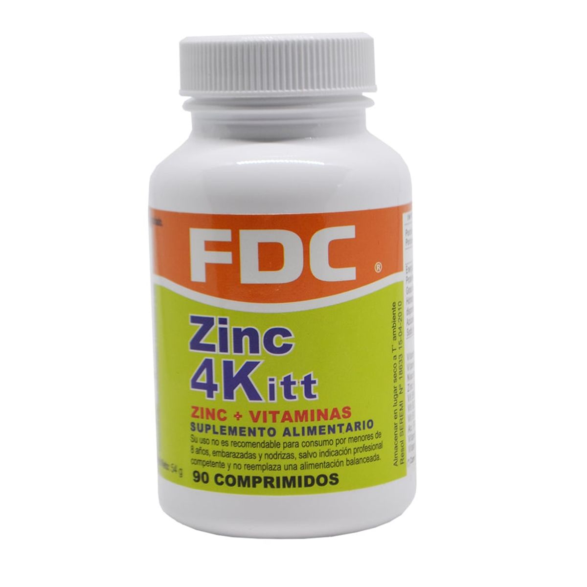 FDC - Zinc 4 kidz x 90 comprimidos