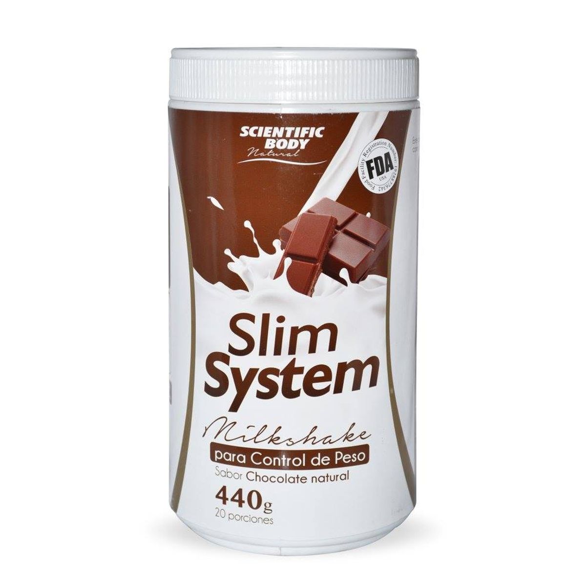 SCIENTIFIC BODY - Slim System Milkshake Chocolate 440g - Scientific Body