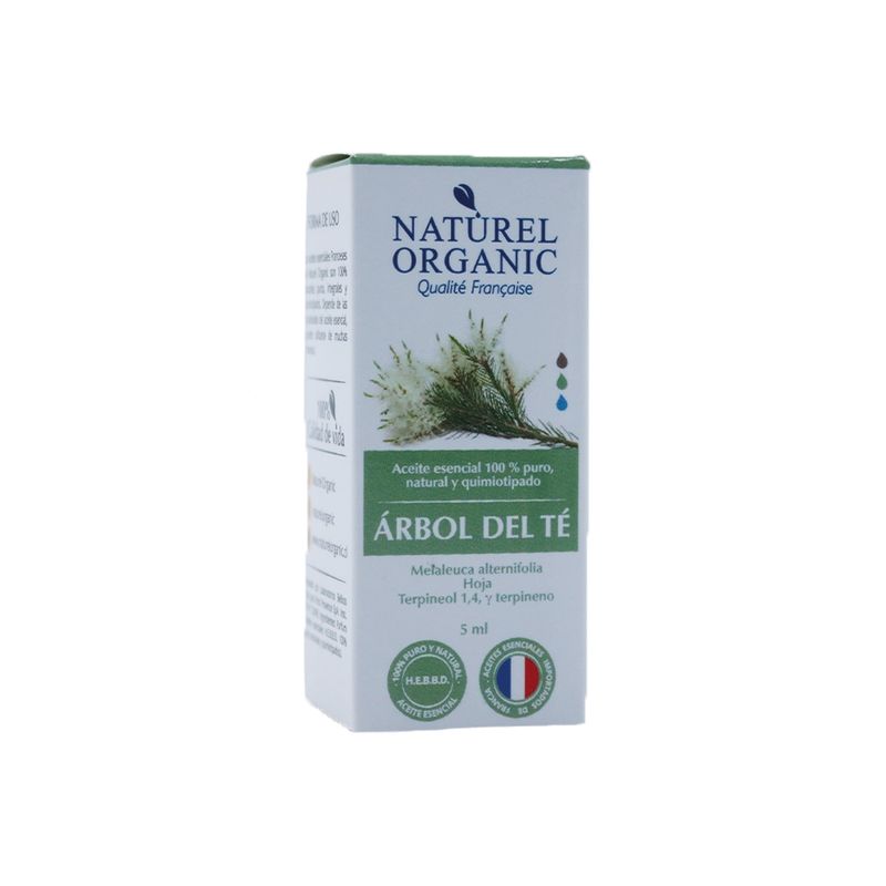 NATUREL ORGANIC - Aromaterapia ACEITE ESENCIAL ARBOL DEL TE 5 ML Naturel