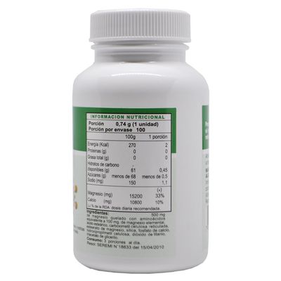 Imagen 2 del producto Magnesio quelado 500 mg x 100 comprimidos