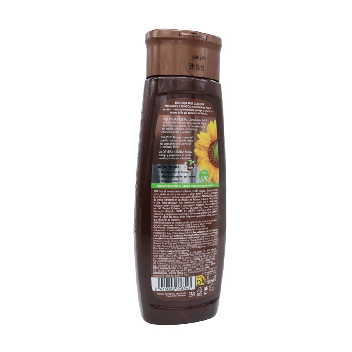 NATURVITAL - Mascarilla Henna Castaño Natur Vital