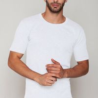 Camiseta Cuello Polo Algodón Blanco