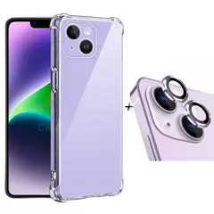 GENERICO - Carcasa Transparente Para iPhone 14 Normal + Protector Camara