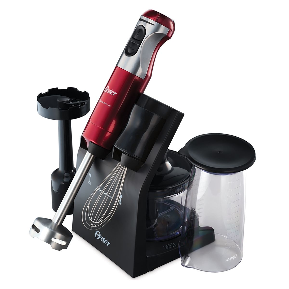 OSTER - Batidora De Inmersión Oster Roja Con Cuchilla Quad 5103