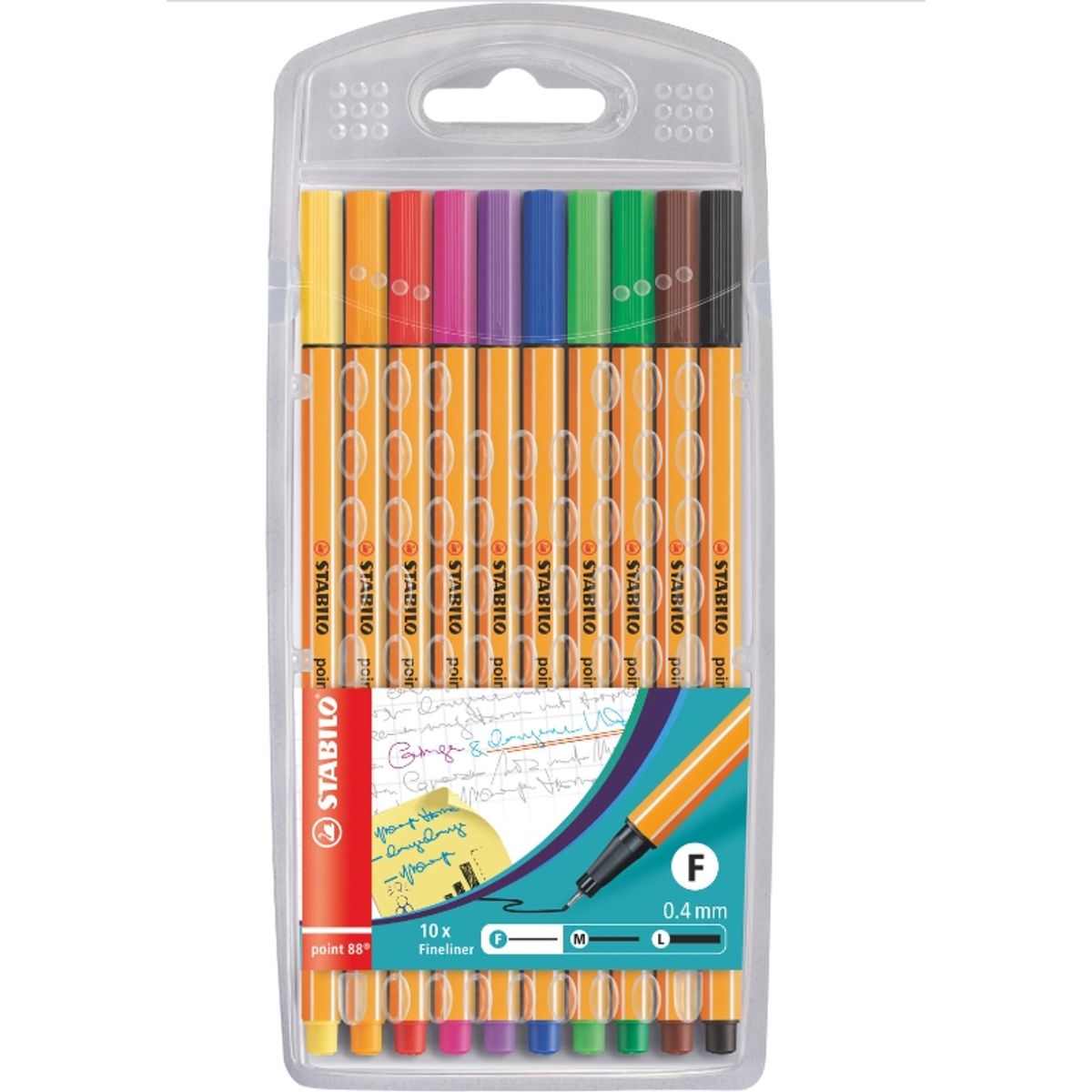 STABILO - SET 10 FINELINER STABILO POINT 88 COLORES SURTIDOS