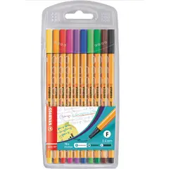 STABILO - SET 10 FINELINER POINT 88 COLORES SURTIDOS