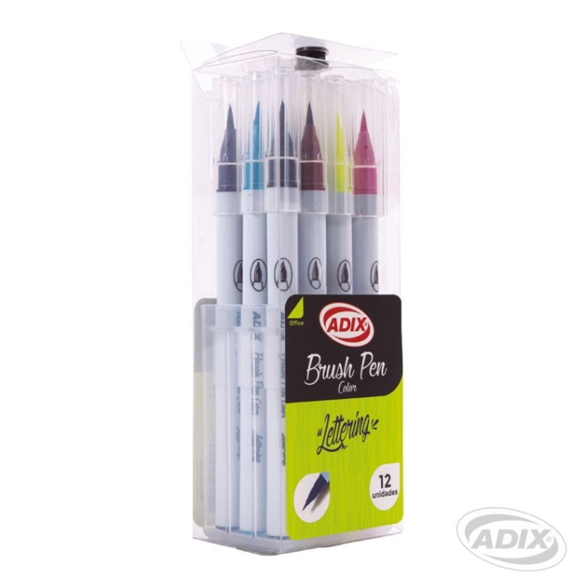 ADIX - Set 12 Marcadores Brush Pen Lettering Adix