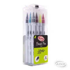 ADIX - Set 12 Marcadores Brush Pen Lettering