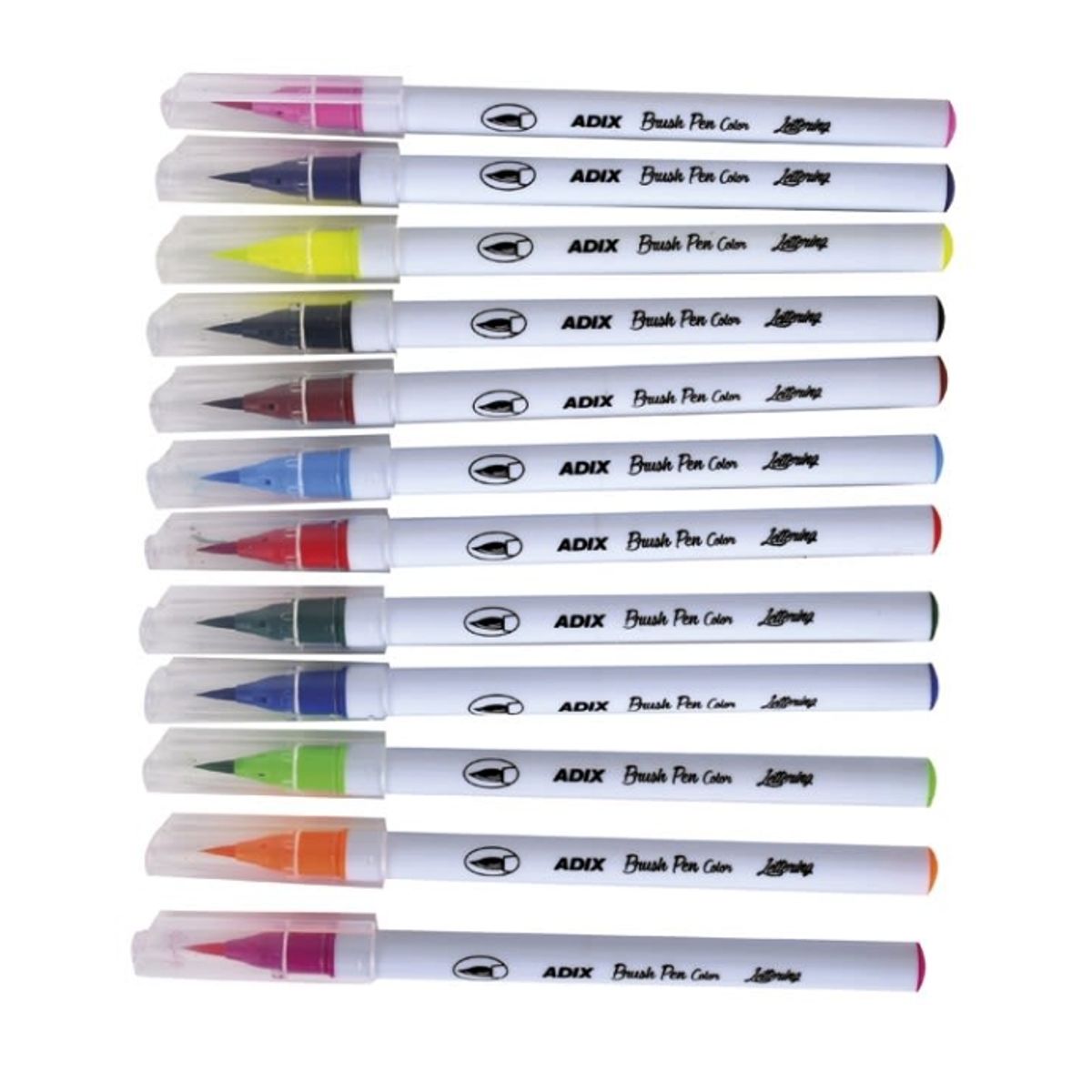 ADIX - Set 12 Marcadores Brush Pen Lettering Adix