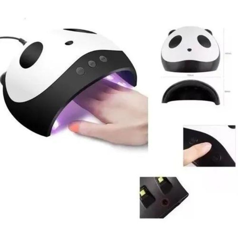 GENERICO - Lampara Uv Manicure Secador Uñas Esmalte 36w Panda