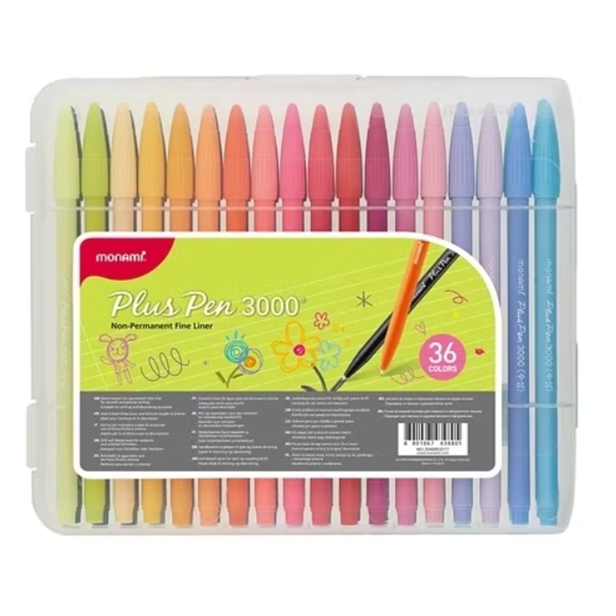 GENERICO - SET 36 MARCADORES PLUS PEN 3000 MONAMI