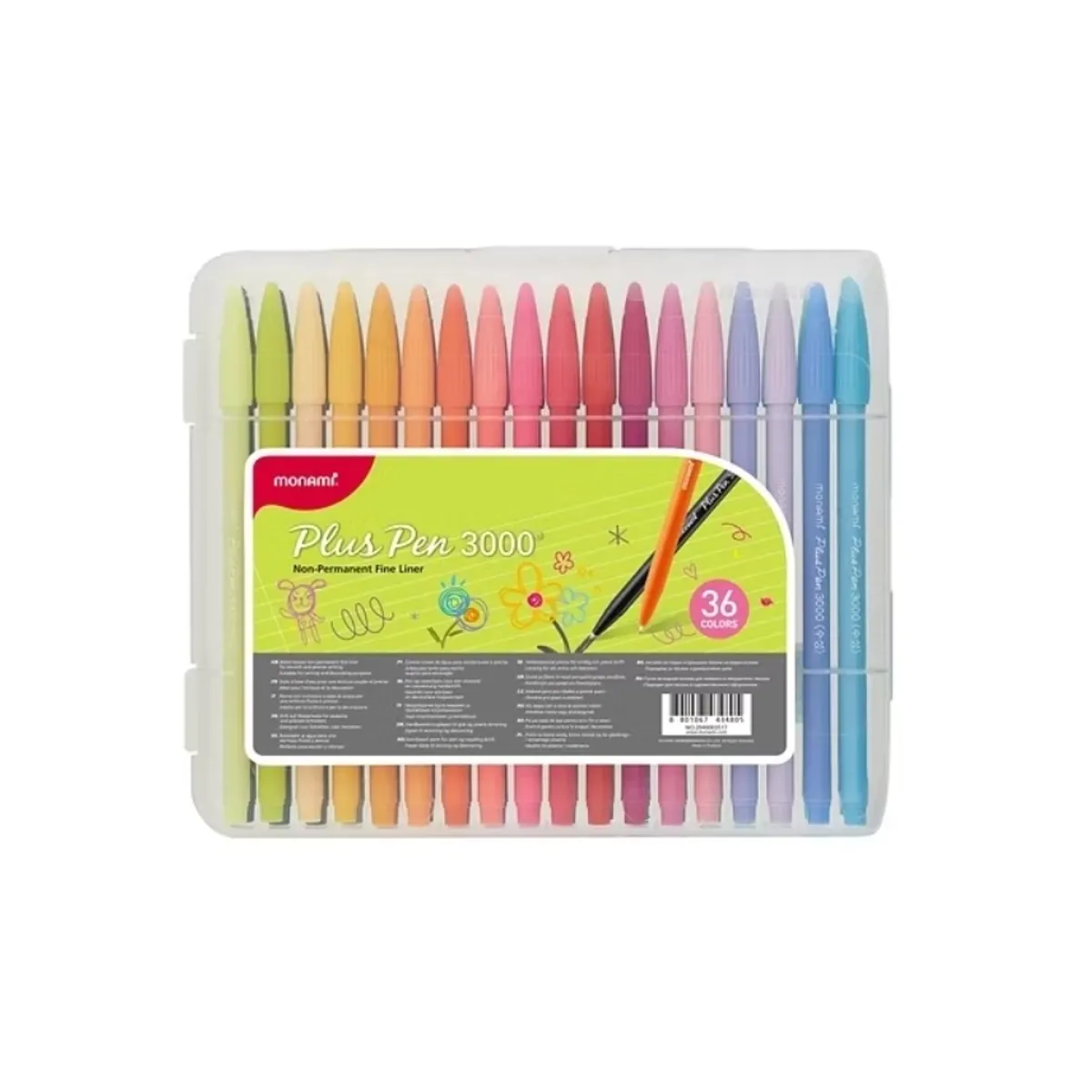 GENERICO - SET 36 MARCADORES PLUS PEN 3000 MONAMI