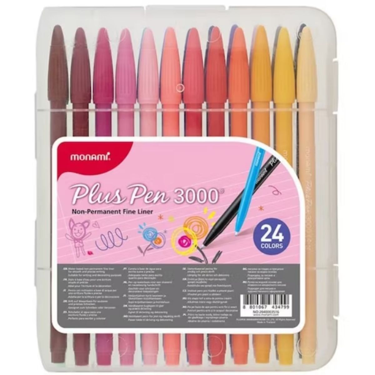 GENERICO - SET 24 MARCADORES PLUS PEN 3000  MONAMI