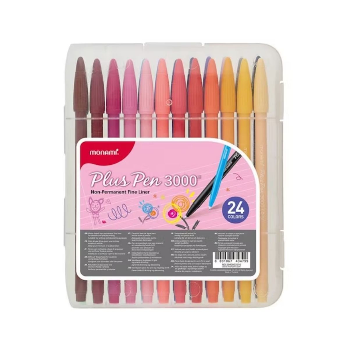 GENERICO - SET 24 MARCADORES PLUS PEN 3000  MONAMI