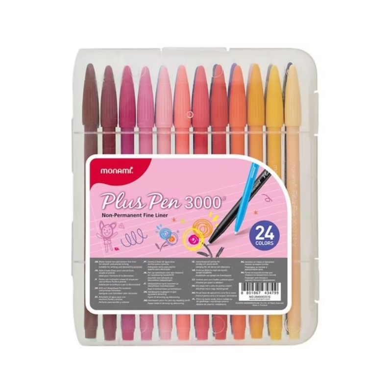 GENERICO - SET 24 MARCADORES PLUS PEN 3000  MONAMI
