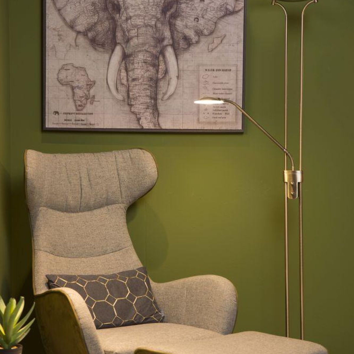 BOSCO - LAMPARA DE PIE CHAMPION BRONCE BOSCO