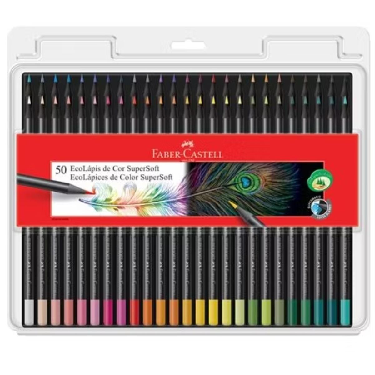 FABER-CASTELL - SET DE 50 LAPICES DE COLORES FABER CASTELL ECOLÁPICES