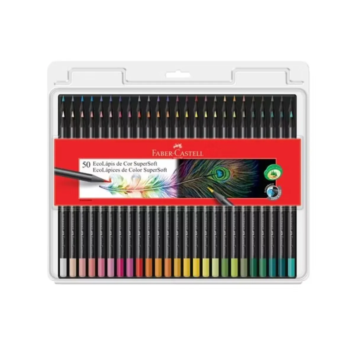 FABER-CASTELL - SET DE 50 LAPICES DE COLORES FABER CASTELL ECOLÁPICES