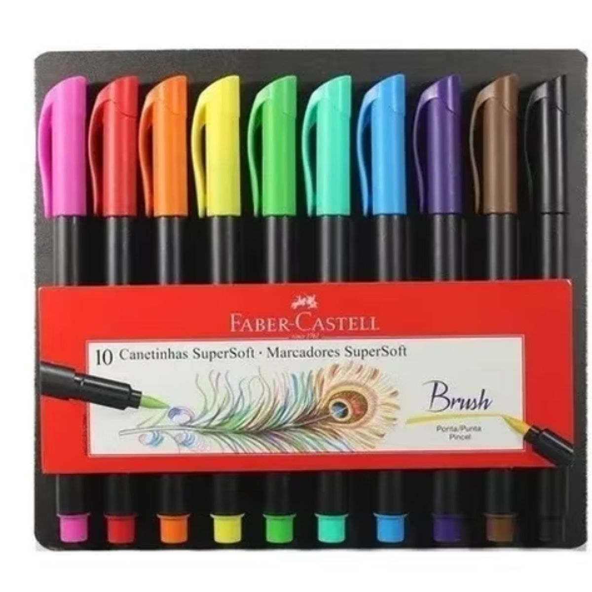 FABER-CASTELL - MARCADORES SUPERSOFT FABER CASTELL 10 COLORES
