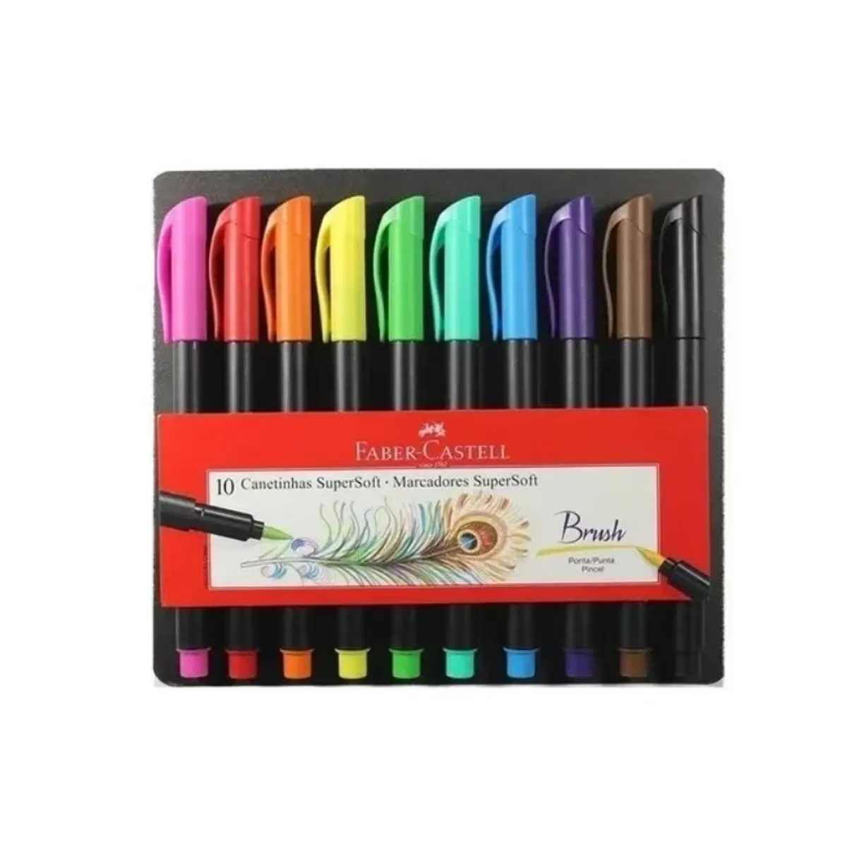 FABER-CASTELL - MARCADORES SUPERSOFT FABER CASTELL 10 COLORES