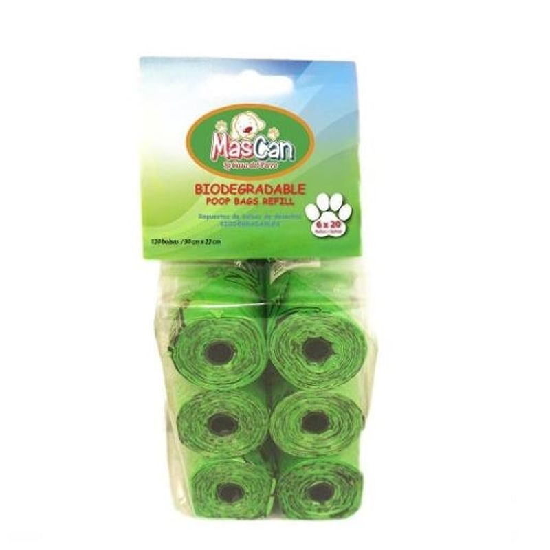 MASCAN - Bolsas Sanitarias Biodegradables Para Perro Mascan