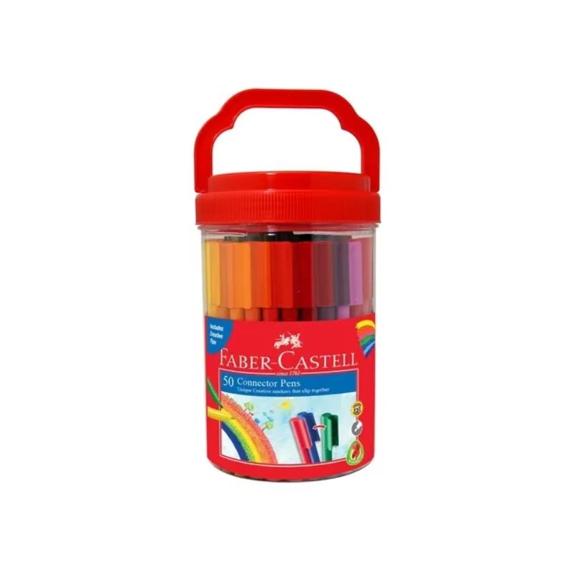 FABER-CASTELL - MARCADORES FABER CASTELL 50 COLORES CONECTOR BALDE