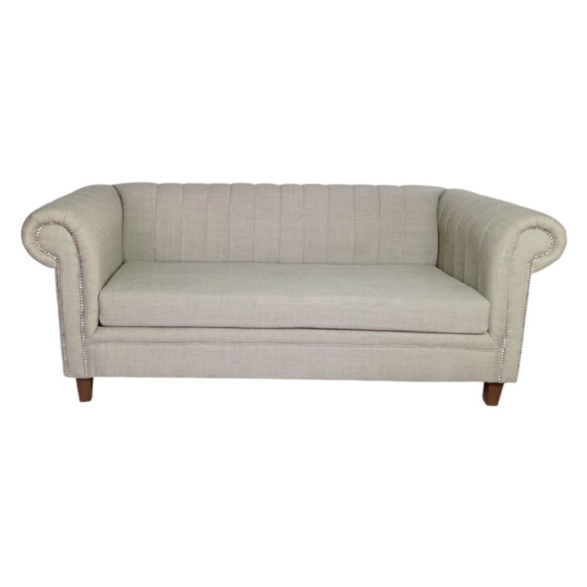 MUEBLERIA LATINA - SOFA LINO 3 CUERPOS LINEAL BRABANTE BEIGE