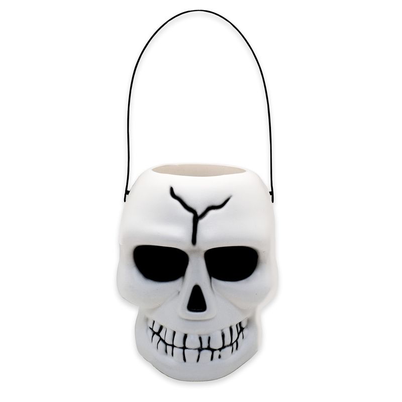 BIG PARTY - Cabeza Calavera 18 cm Con Luz y Sonido Halloween Big Party