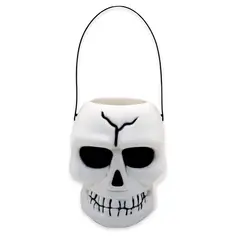 BIG PARTY - Cabeza Calavera 18 cm Con Luz y Sonido Halloween