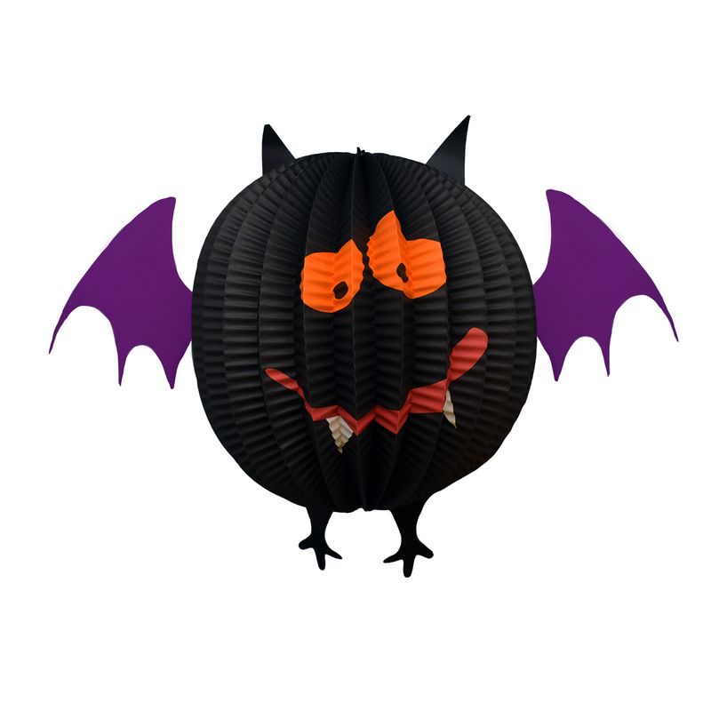 BIG PARTY - Adorno Murciélago Papel 40x23 cm Halloween Big Party