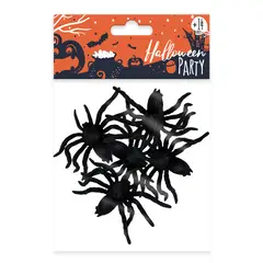 BIG PARTY - Set 12 Arañas De 6,5 cm Halloween