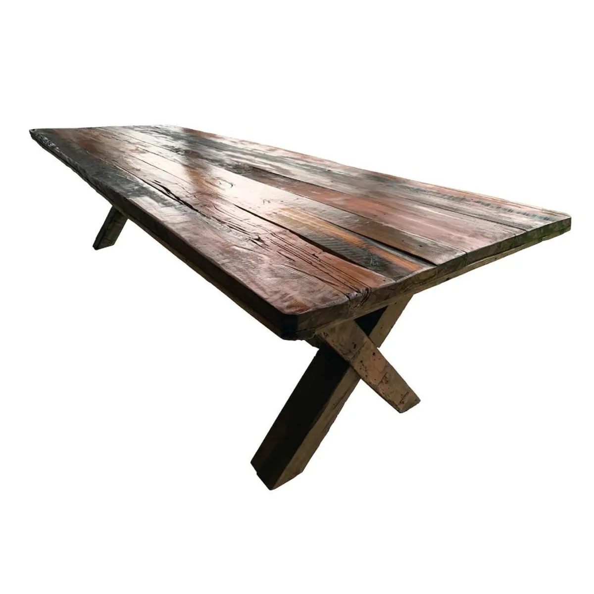 NOWU HOGAR - Mesa Roble Canai Rústica 200x100cm