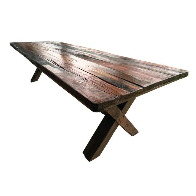 NOWU HOGAR - Mesa Roble Canai Rústica 200x100cm