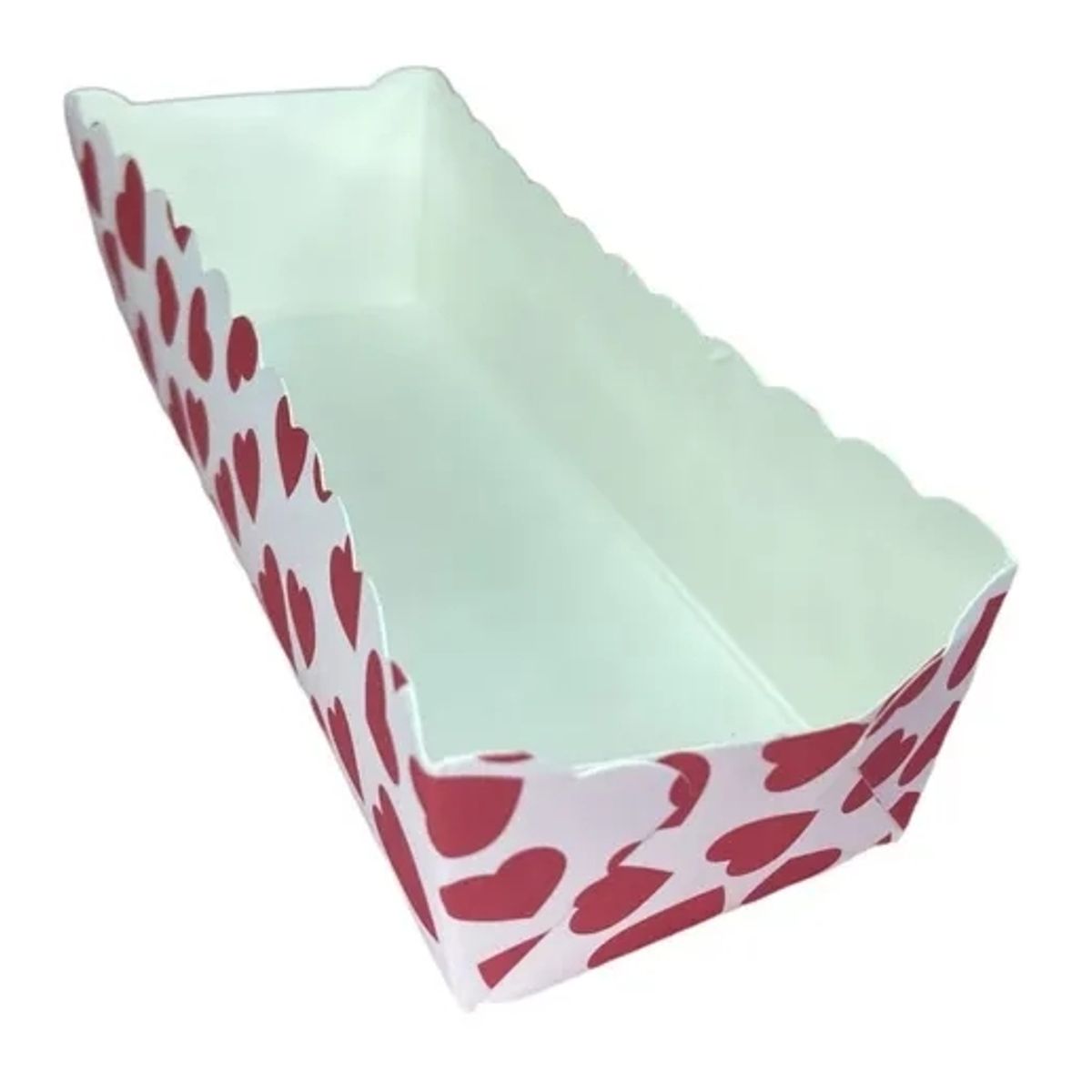 GENERICO - 20 Capsula Para Hornear Capsulas Cupcake Rectangular Corazon
