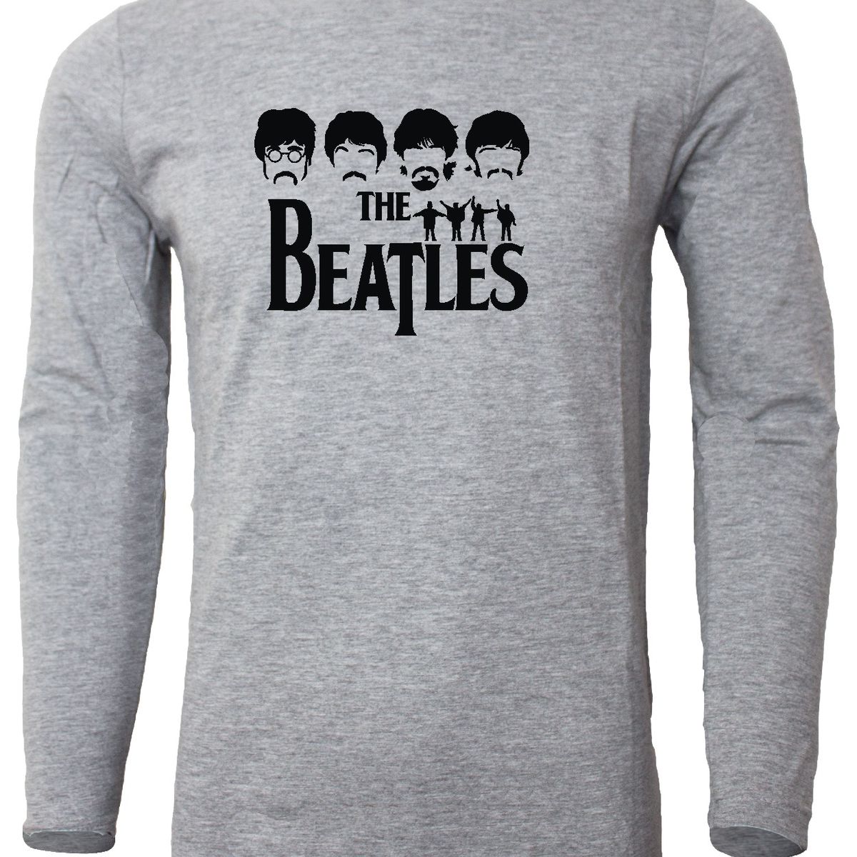 MDC - Polera Manga Larga De Hombre The Beatles Silueta